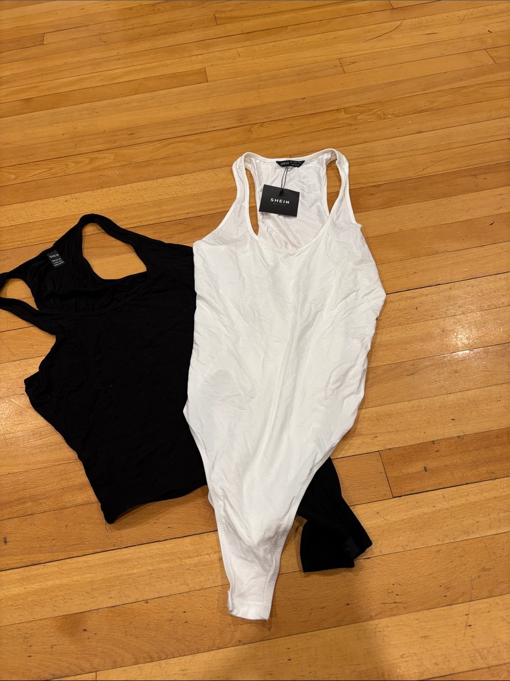 SHEIN racerback bodysuits